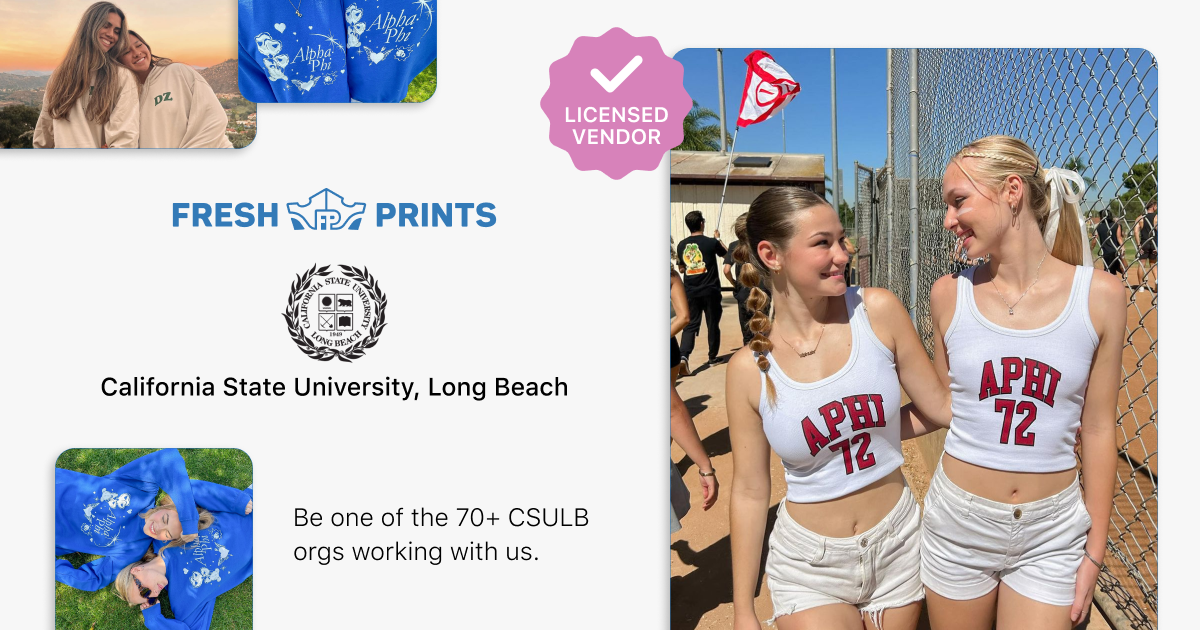 Licensed California State University, Long Beach Merch | Fresh Prints