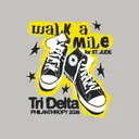 Delta Delta Delta Sneakers Graphic Philanthropy Crewneck