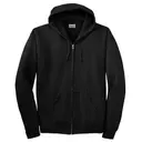 Hanes Adult 7.8 Oz. Ecosmart 50/50 Full-Zip Hood p180 Black Front