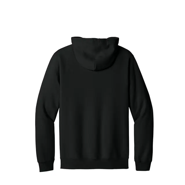 Gildan Midweight Fleece Full-Zip Hooded Sweatshirt Black Back