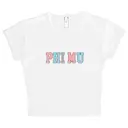 Phi Mu Gingham Letters PR Shirt 2