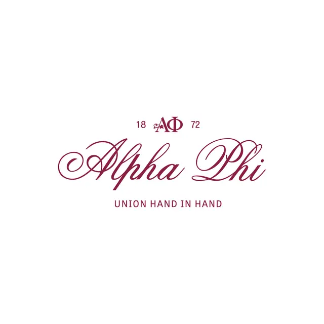 Alpha Phi Script Logo PR Tank