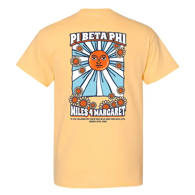 Pi Beta Phi Radiant Sunflower Philanthropy Shirt 2