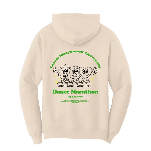 Loyola Marymount University Cartoon Characters Dance Marathon Hoodie 2