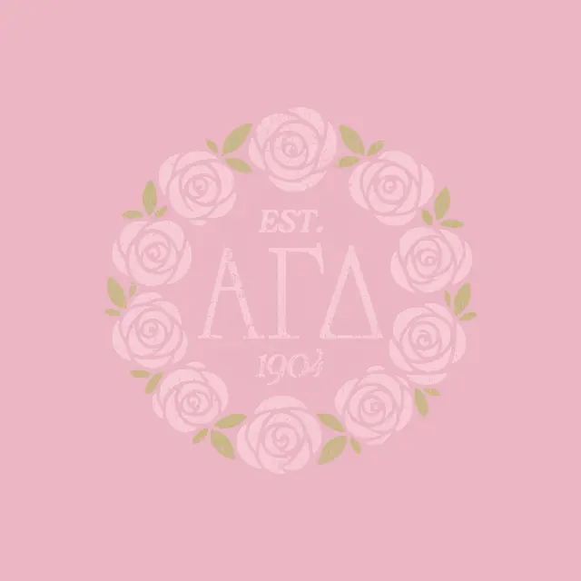 Alpha Gamma Delta Rose Wreath PR Crewneck