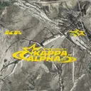 Kappa Alpha Order Cool Block Texts with Y2k Stars Graphic in Yellow Recruitment Hoodie