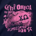 Chi Omega Football Illustration Homecoming Shirt