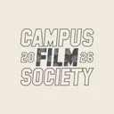 Campus Film Society Bold Lettering Film Reel Pattern PR Crewneck