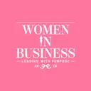Women in Business Silhouette and Serif Texts PR Crewneck