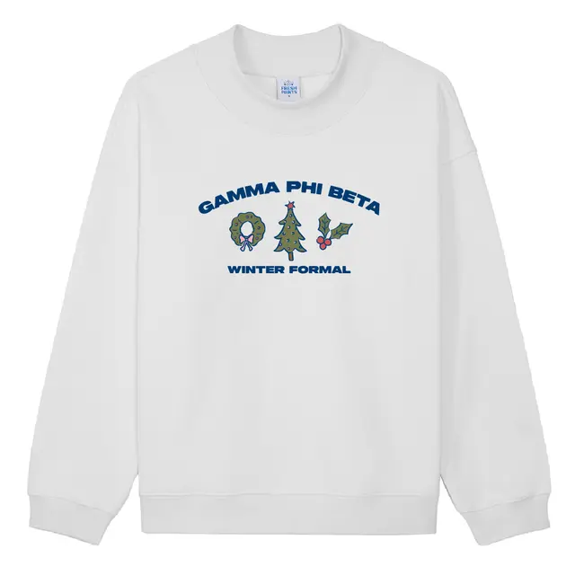 Gamma Phi Beta Holiday Icons Winter Formal Crewneck 2