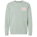 Alpha Phi Gingham and Floral Parent's Weekend Crewneck 2