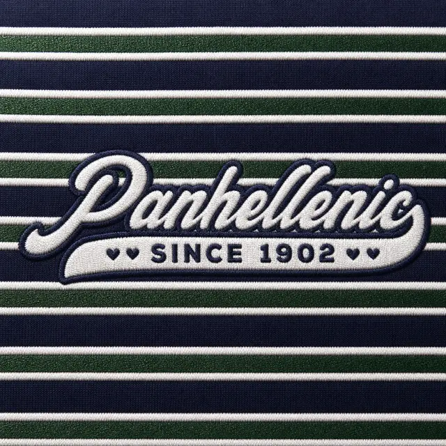 National Panhellenic Conference Striped Typography PR Tank