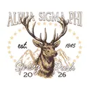 Alpha Sigma Phi Stag and Mountain Rush Shirt