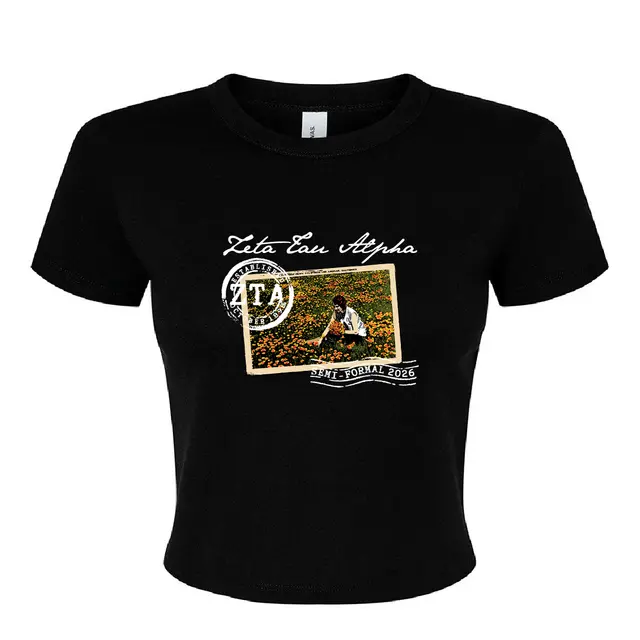 Zeta Tau Alpha California Poppy Field Semi-Formal Shirt 2