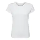 SubliVie Women's Polyester Sublimation Tee White Front