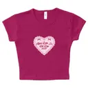 Alpha Delta Pi Lace Heart Text Bid Day Shirt 2
