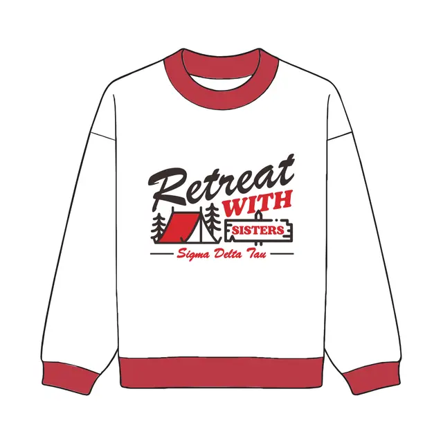 Sigma Delta Tau Camping Tent Retreat Sweater 2