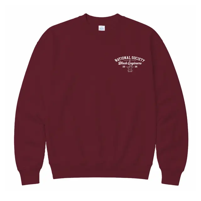National Society of Black Engineers Stacked Serif Text PR Sweater 2
