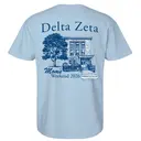 Delta Zeta Vintage House Illustration Parents Weekend Shirt 2