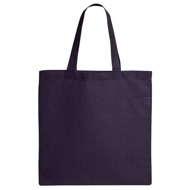 Bag Edge Canvas Grocery Tote be055 Navy Back