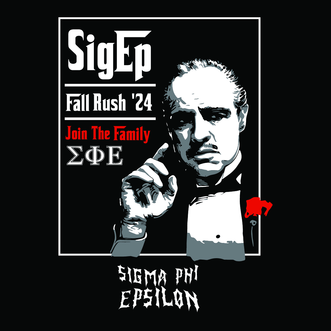 The Godfather Graphic Streetwear Fall Rush Shirt Sigma Phi Epsilon