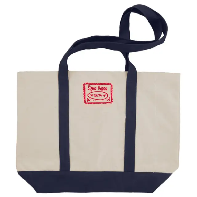 Sigma Kappa Scalloped Edge Stamp PR Tote 2