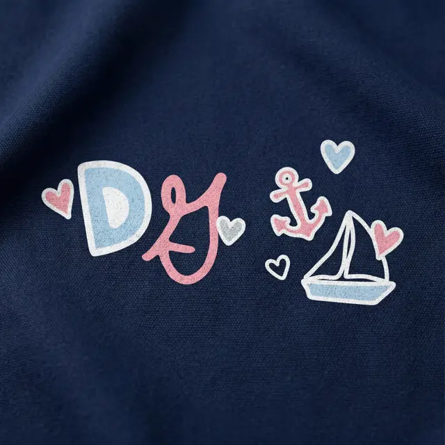 Delta Gamma Nautical Anchor Illustration PR Shorts