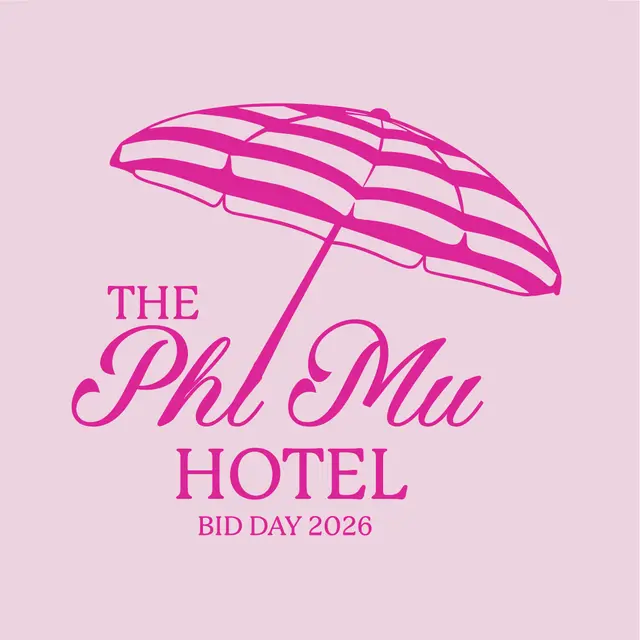 Phi Mu Striped Umbrella Bid Day Tank
