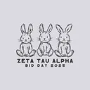 Zeta Tau Alpha Cute Bunny Trio Bid Day Tank