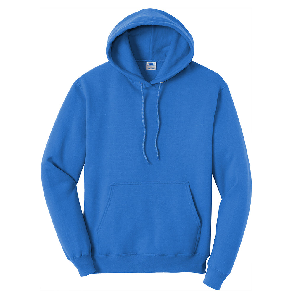 Port & Company Men's Classic Full-Zip Hooded Sweatshirt (PC78ZH) - Heather Grey, 4XL