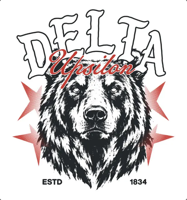 Delta Upsilon Fierce Bear Graphic PR Sweater