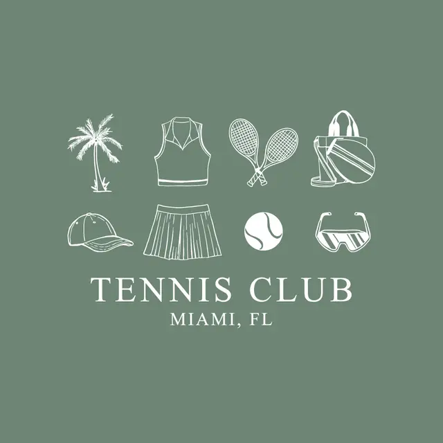 Tennis Club Miami Icons PR Crewneck