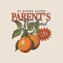 Pi Kappa Alpha Orange Graphic Parent's Weekend Crewneck