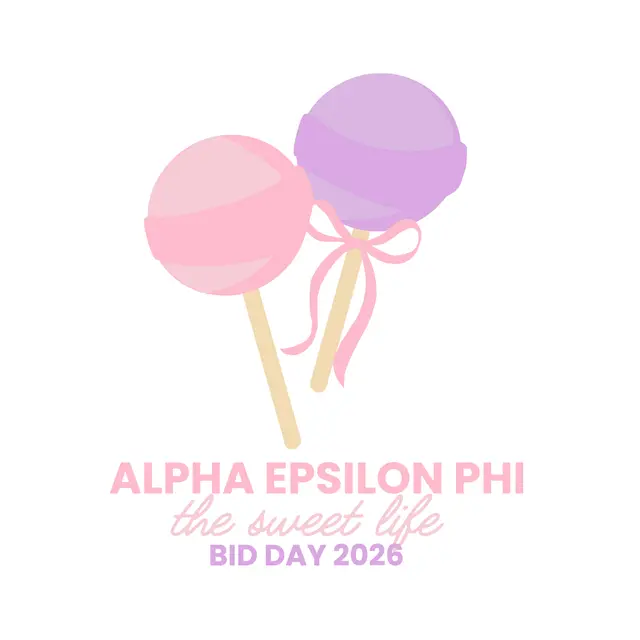 Alpha Epsilon Phi Lollipop Design Rush & Bid Crewneck