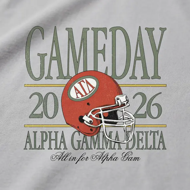 Alpha Gamma Delta Football Helmet Game Day Sweater