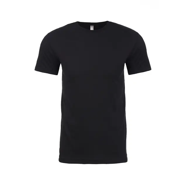 Customizable Next Level Men's Sueded Crew 6410 Black Front