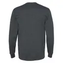 Fruit of the Loom HD Cotton Long Sleeve T-Shirt 4930r Black Heather Back