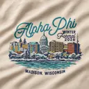 Alpha Phi Hand Drawn Cityscape Winter Formal Sweater