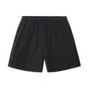 Los Angeles Apparel Mid-Length Heavy Jersey Shorts 1241gd Black Front