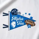 Alpha Sigma Tau Banner Illustration Game Day Shirt