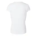 SubliVie Women's Polyester Sublimation V-Neck Tee White Back