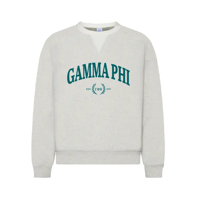 Gamma Phi Beta Arch Text PR Crewneck 2