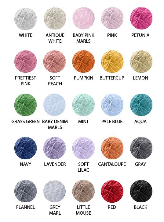 Available Colors for Hood Stitch