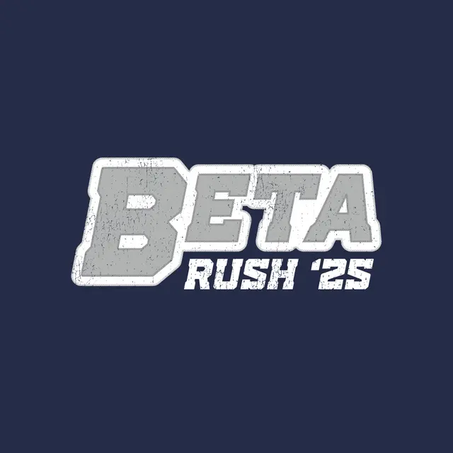 Beta Theta Pi Cracked Lettering Rush Crewneck