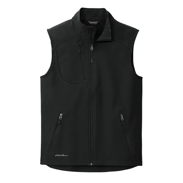 Eddie Bauer Eddie Bauer® Stretch Soft Shell Vest Deep Black Front