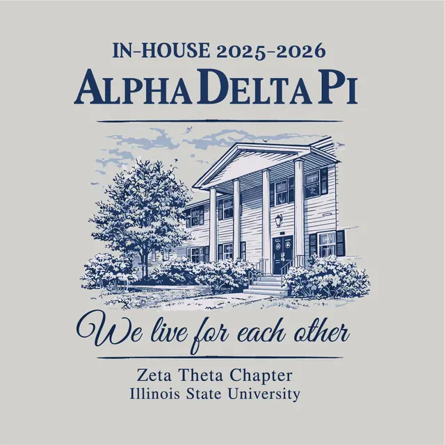 Alpha Delta Pi House Illustration PR Sweater