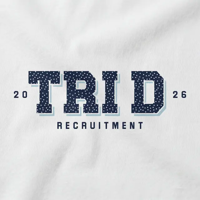 Delta Delta Delta polka dot block lettering Rush Shirt