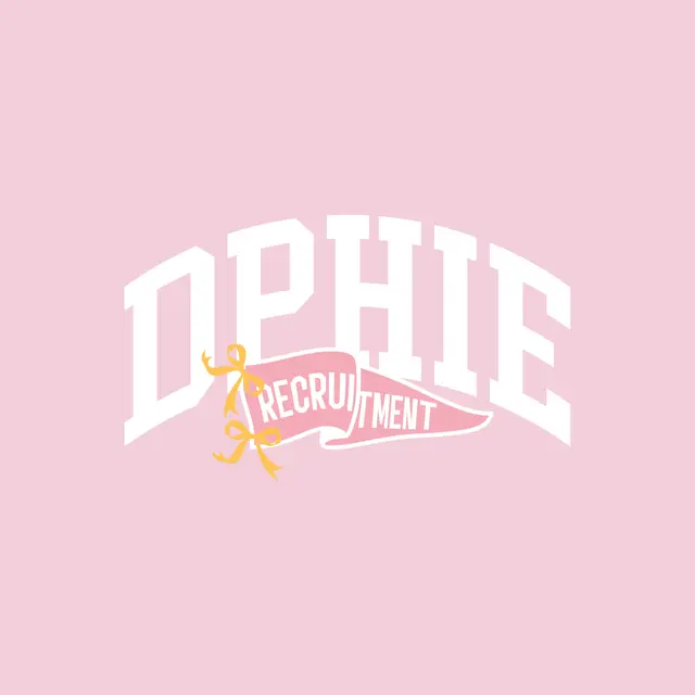 Delta Phi Epsilon Arch Text Pennant Recruitment Shirt