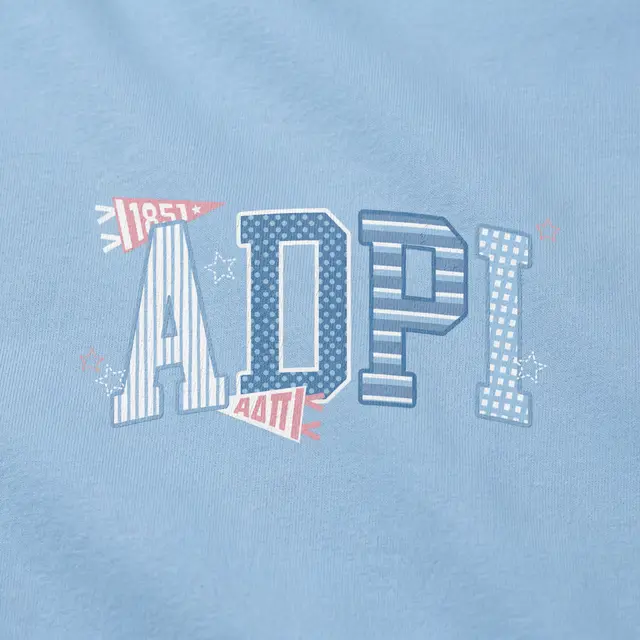 Alpha Delta Pi Playful Lettering PR Sweater