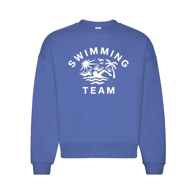 Swimming Team Tropical Wave Graphic PR Sweater 2